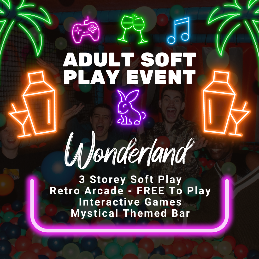 Wonderland: Adult Soft Play Banner